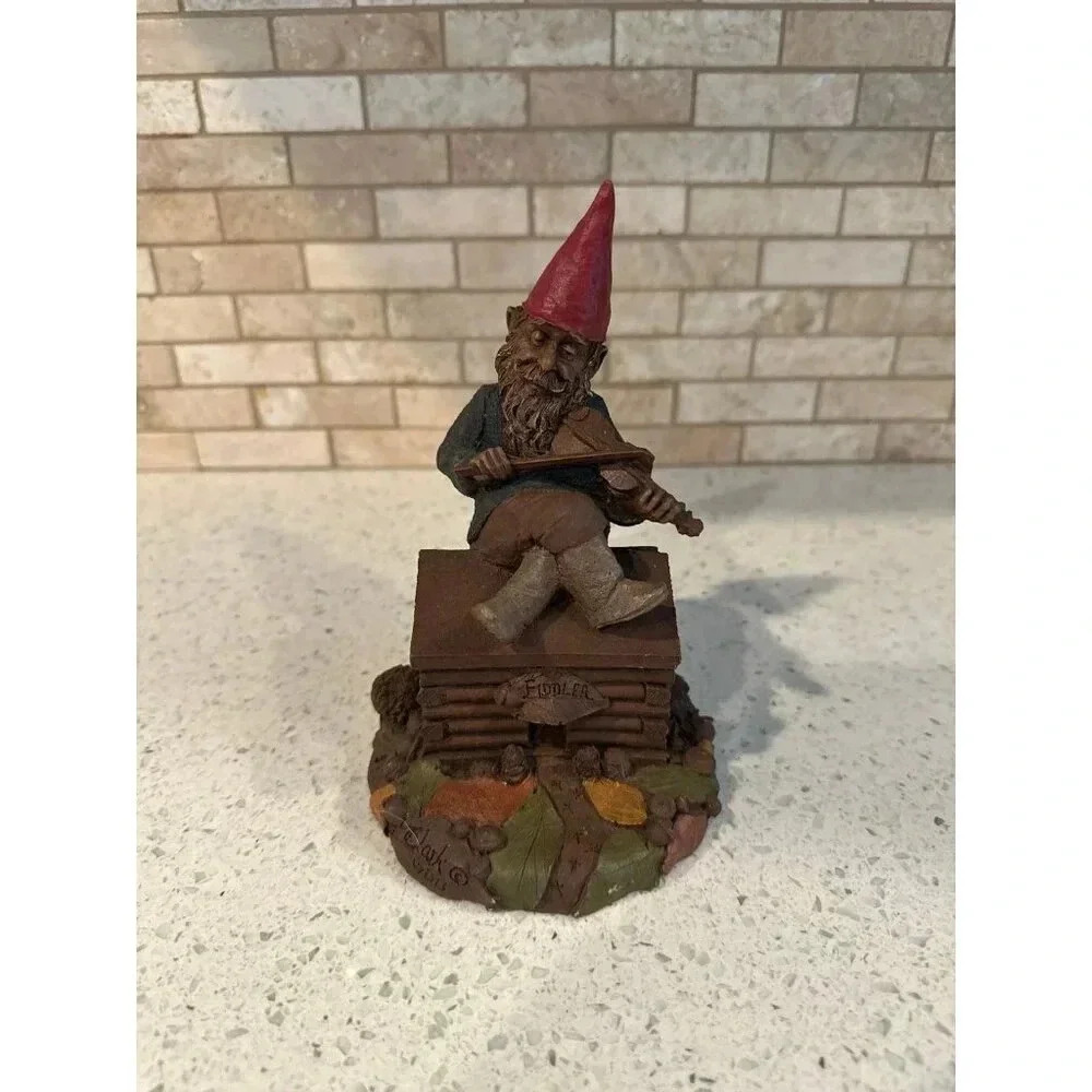 Tom Clark Gnome dwarf elf Figurine sculpture SIGNED Cairn Fiddler on roof (n)